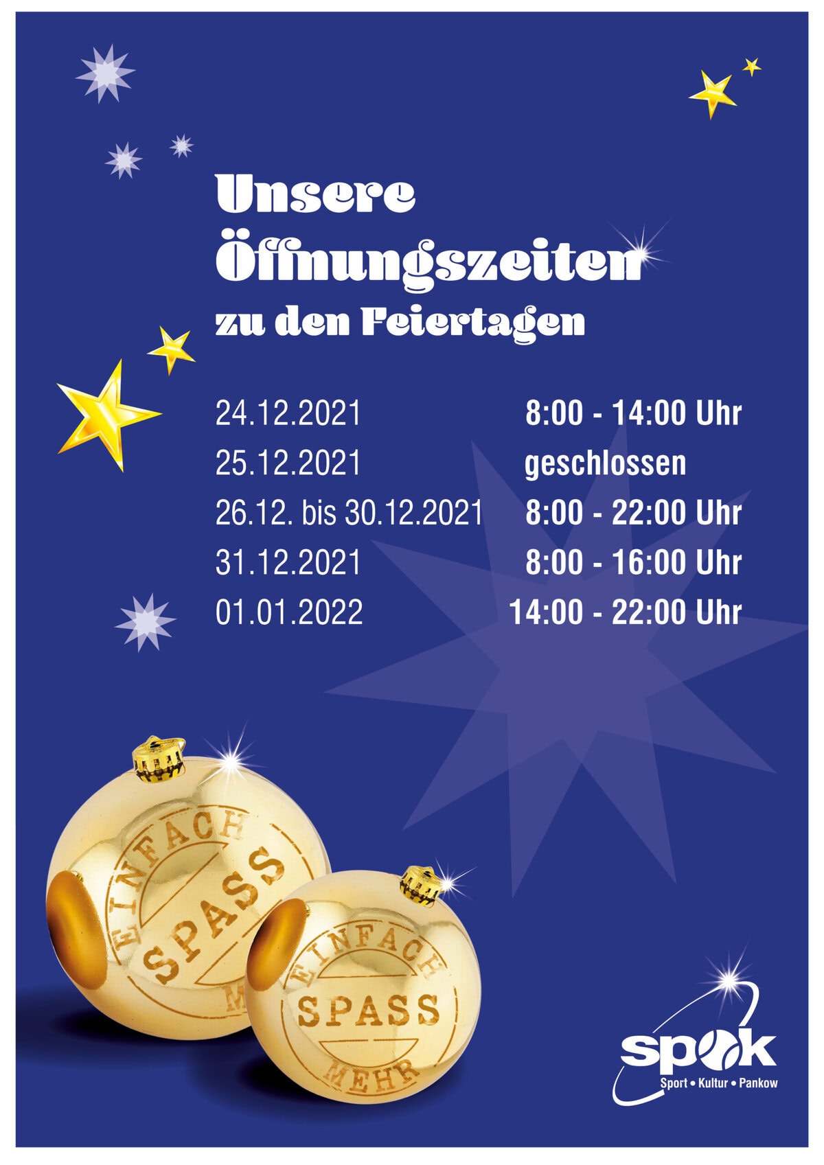 Weihnacht Oeffnungszeiten 11 21